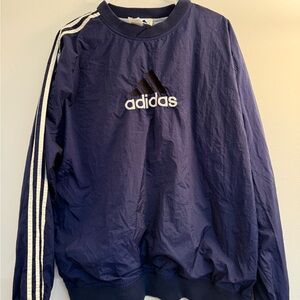 Adidas Dark Blue vintage Pullover Windbreaker